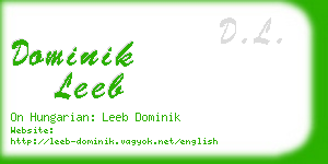 dominik leeb business card